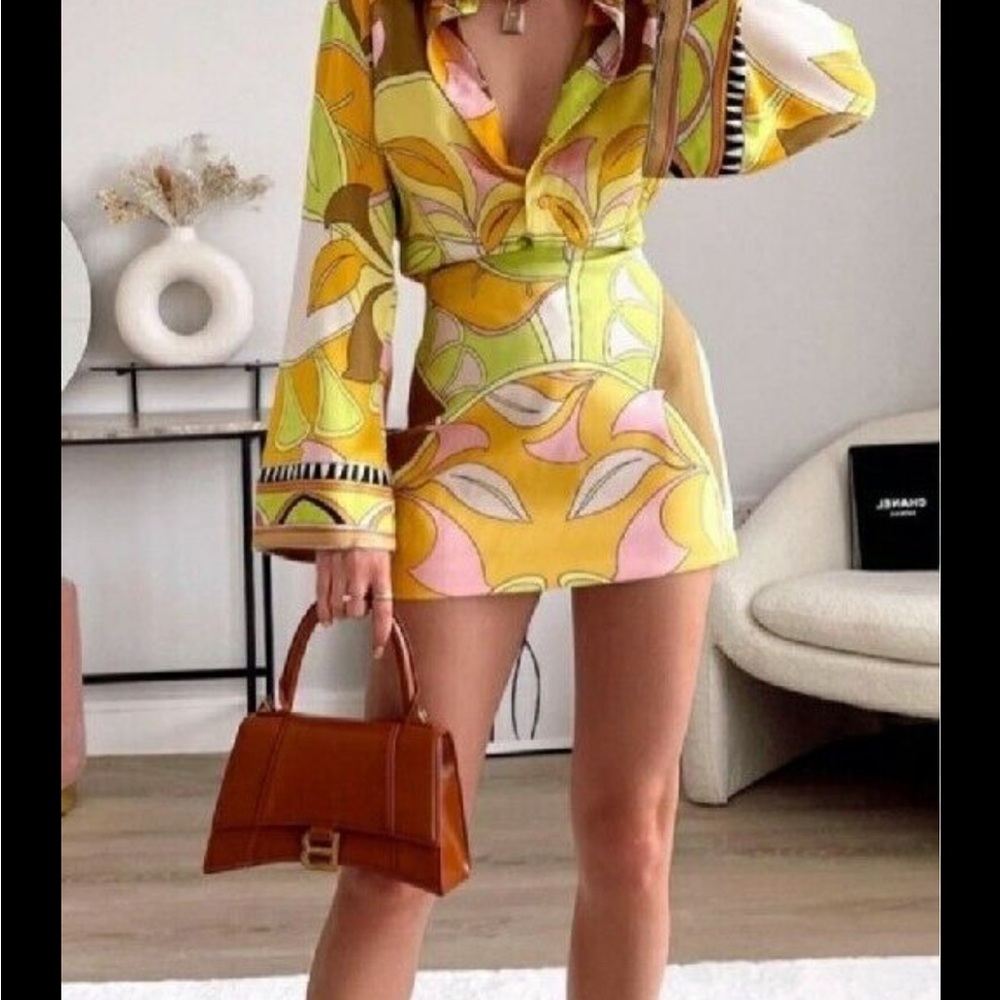 Zara Green and Brown Matching Set